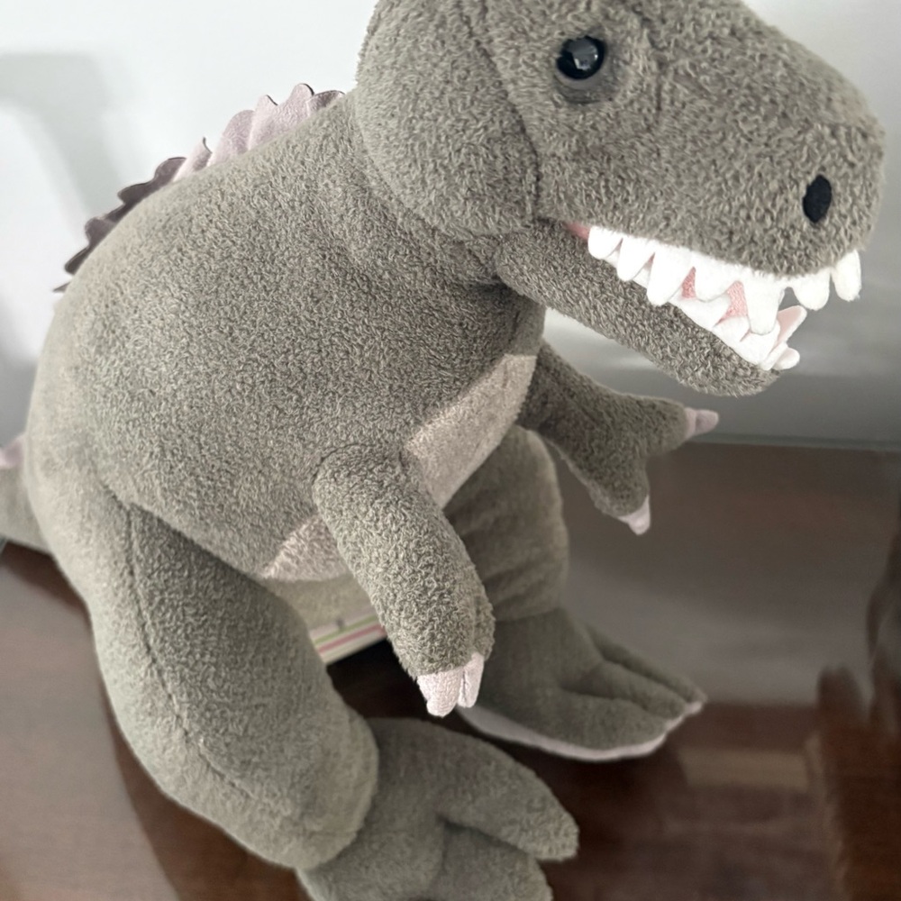 Steiff Plush T-Rex Dinosaur Stuffed Animal Toy Collectable - Picture 3 of 6